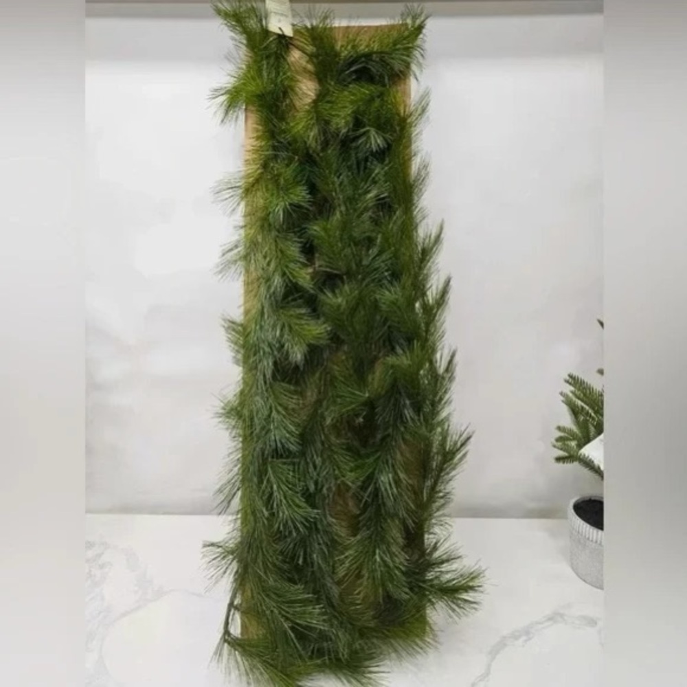 20' Needle Pine Seasonal Faux Garland Green - Hearth & Hand™ with Magnolia